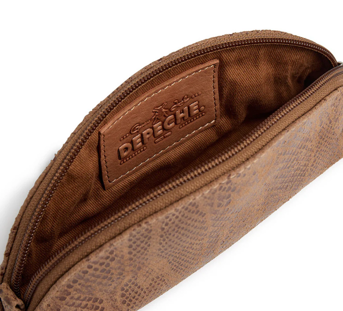 Cosmetic bag - Camel snake