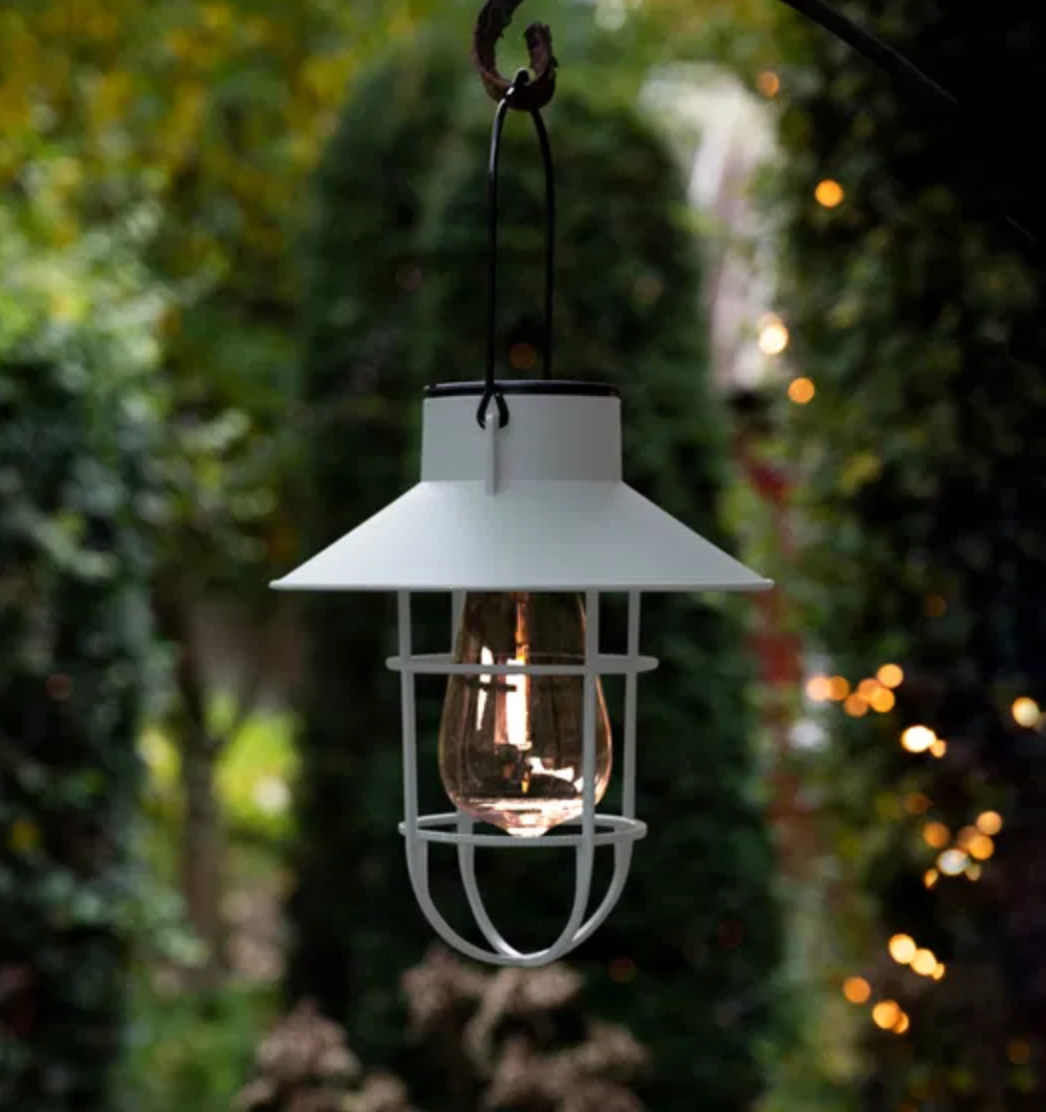 Solar lamp met ophanging - Wit