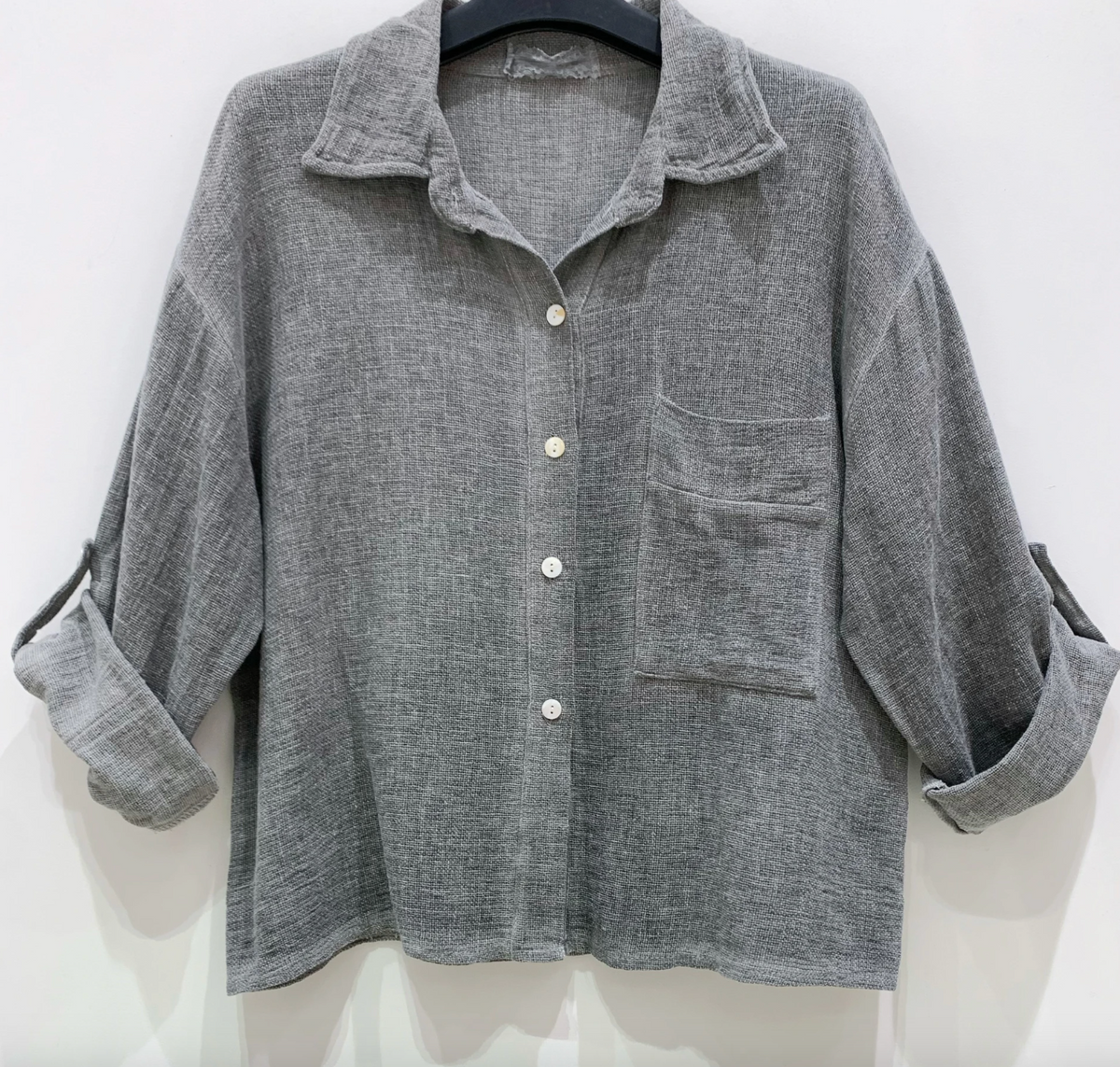 Shirt Milla - Linnenmix Stone