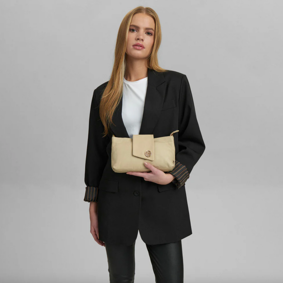Stijlvolle clutch - Soft sand