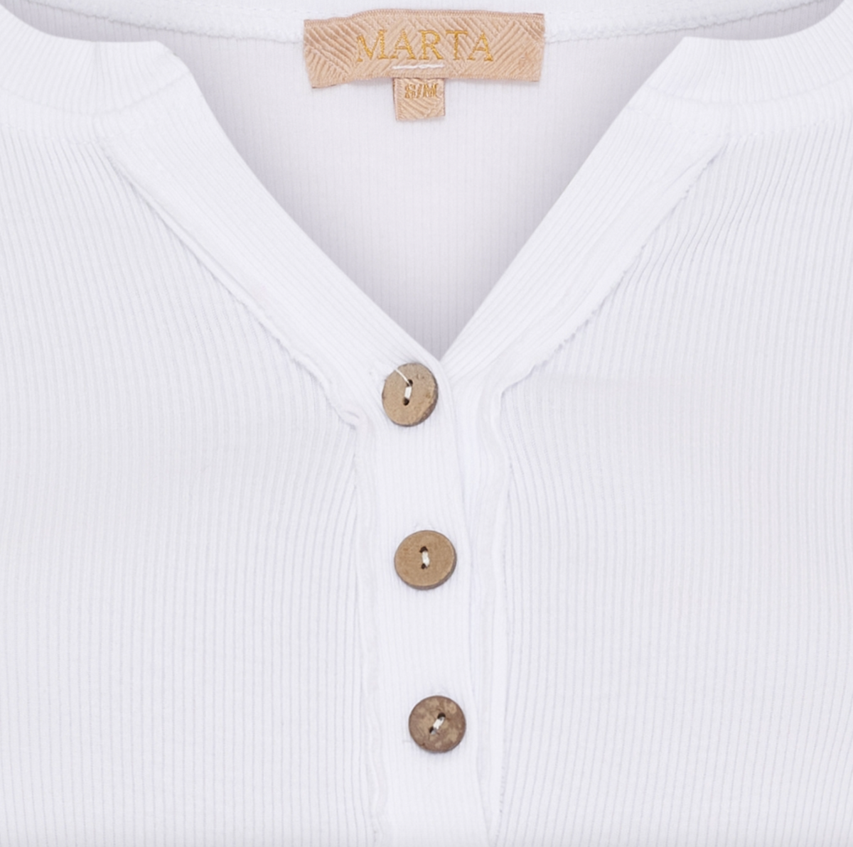 Blouse met knopen - Wit