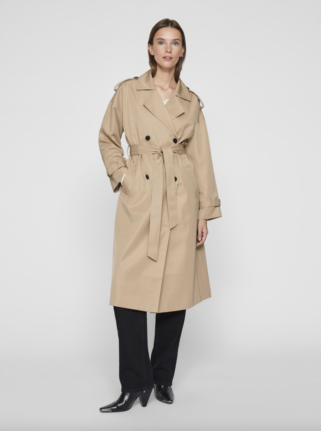 Lange trenchcoat - Savannah Tan