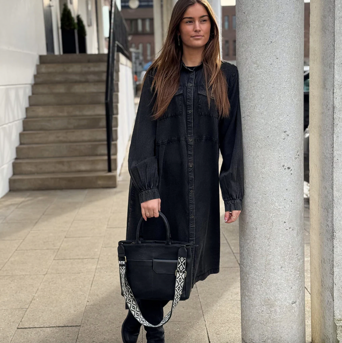 Jurk Victoria - Stone grey