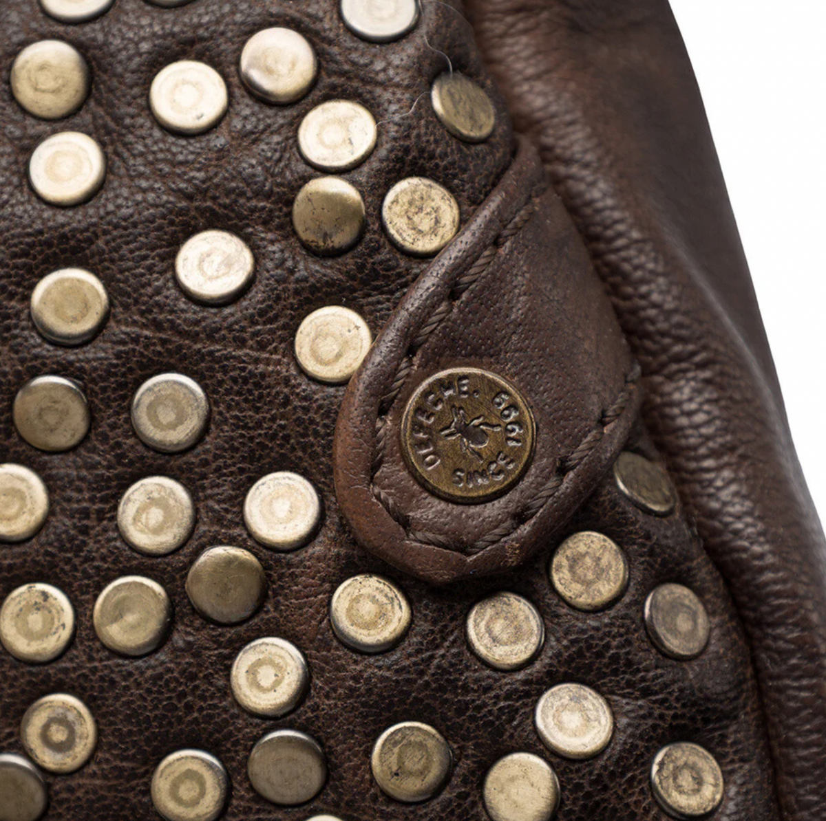 Bumbag Deluxe met studs - Brown