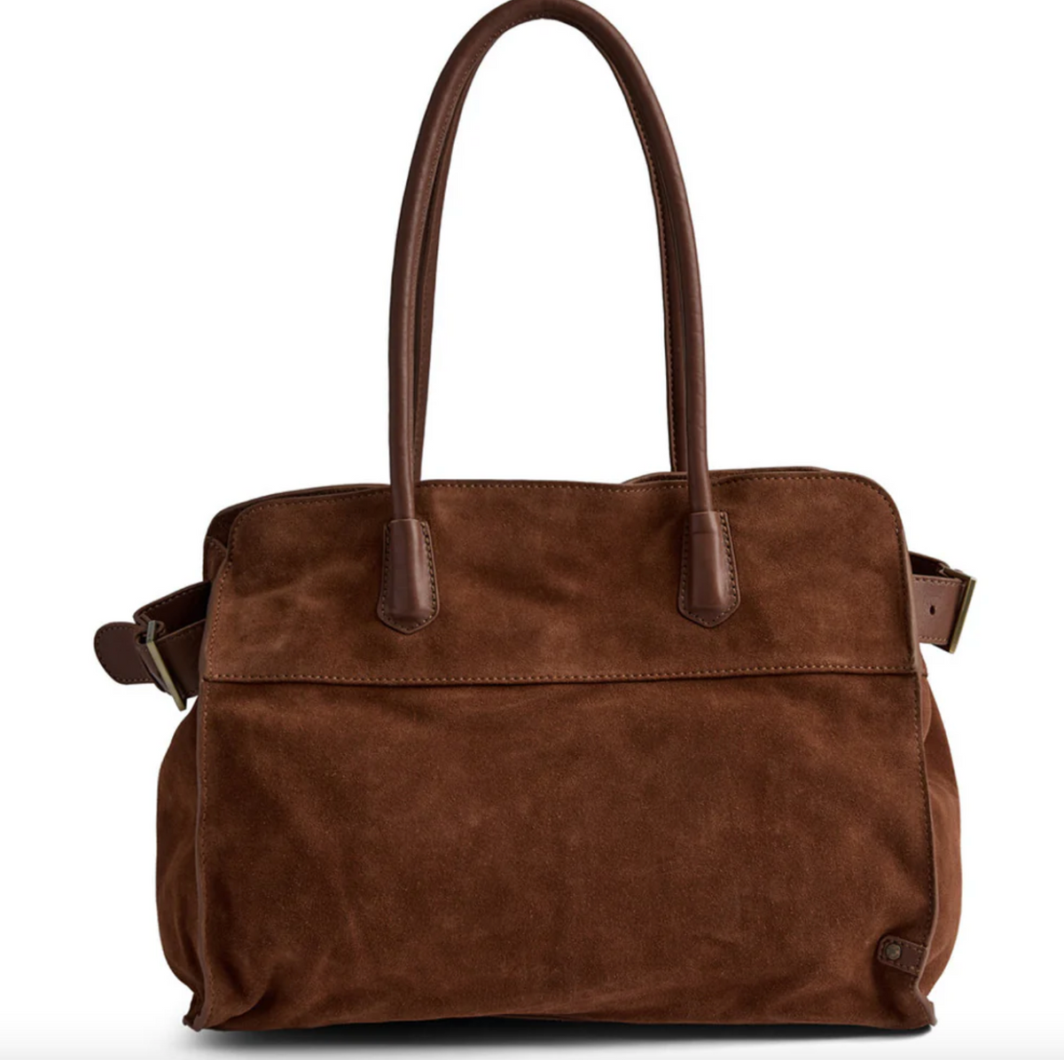 Suède shopper - Cognac