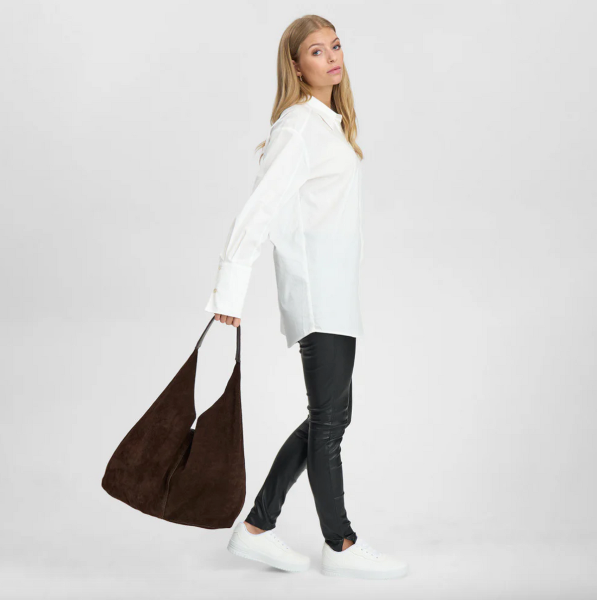 Shopper van zacht suède - Choko