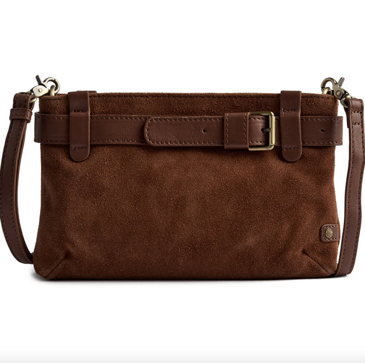 Clutch suède - Cognac