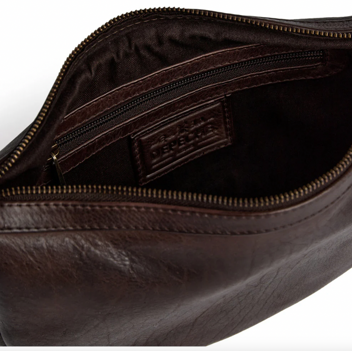 Handtas met mooie gevlochten band - Brown