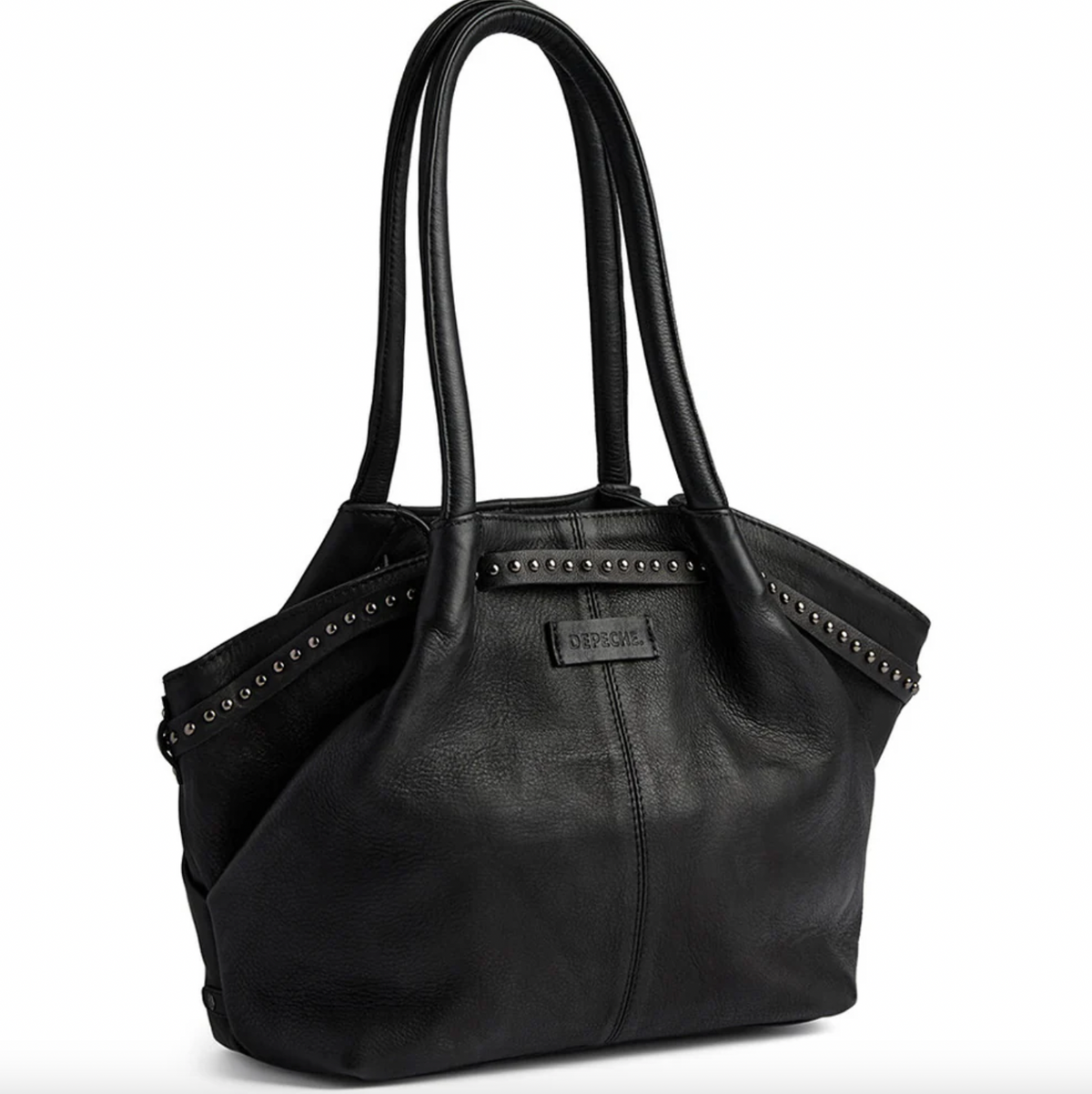 Schoudertas met studs - Black