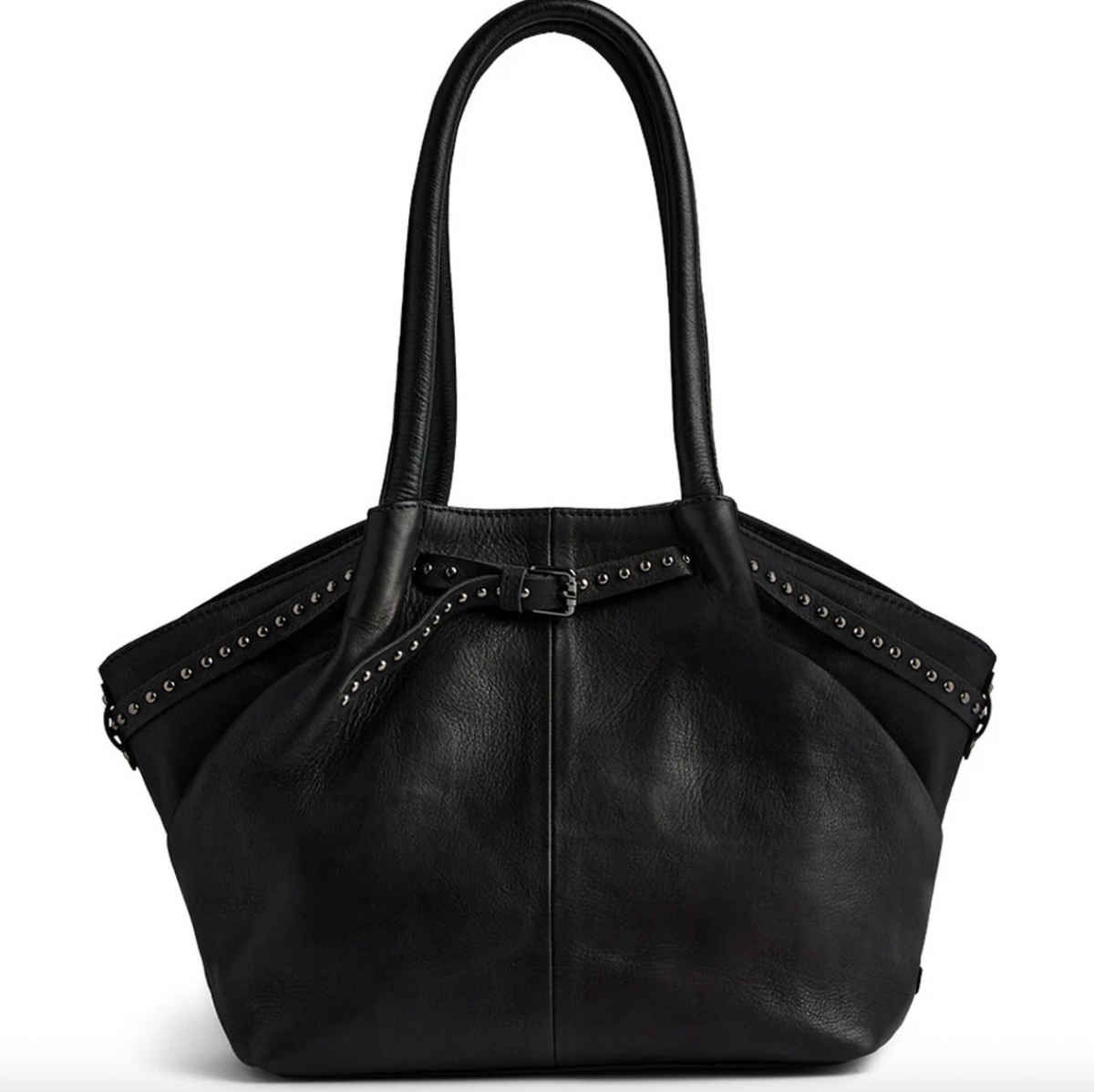 Schoudertas met studs - Black