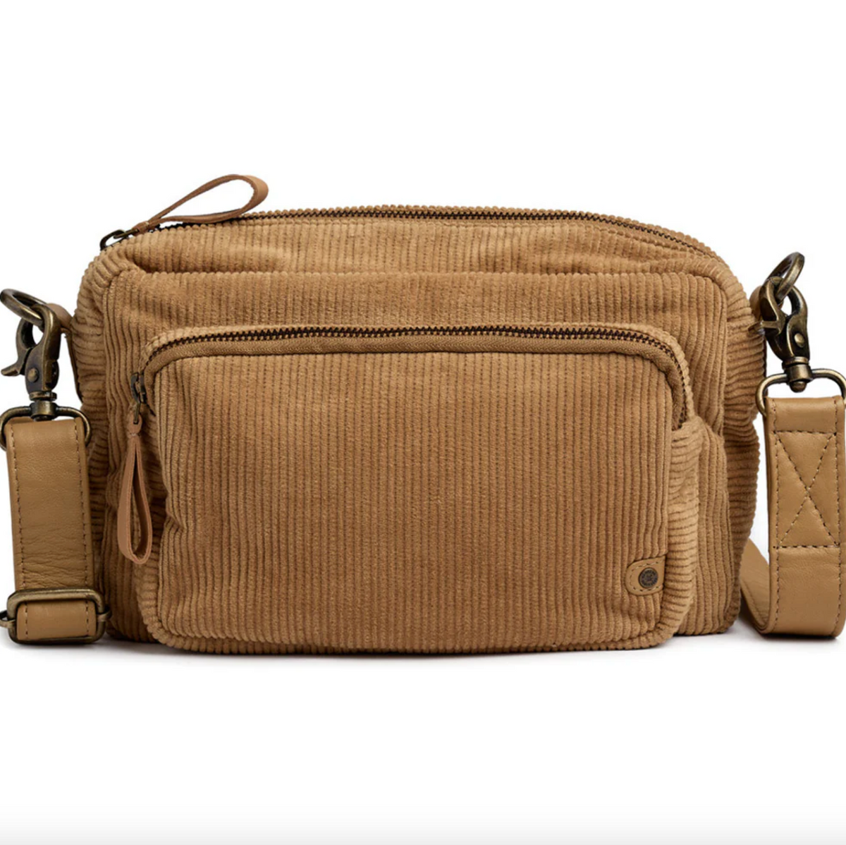 Crossbody Tan fluweel