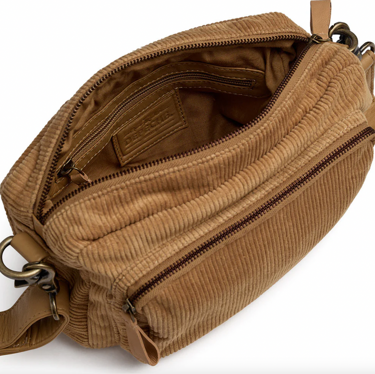Crossbody Tan fluweel