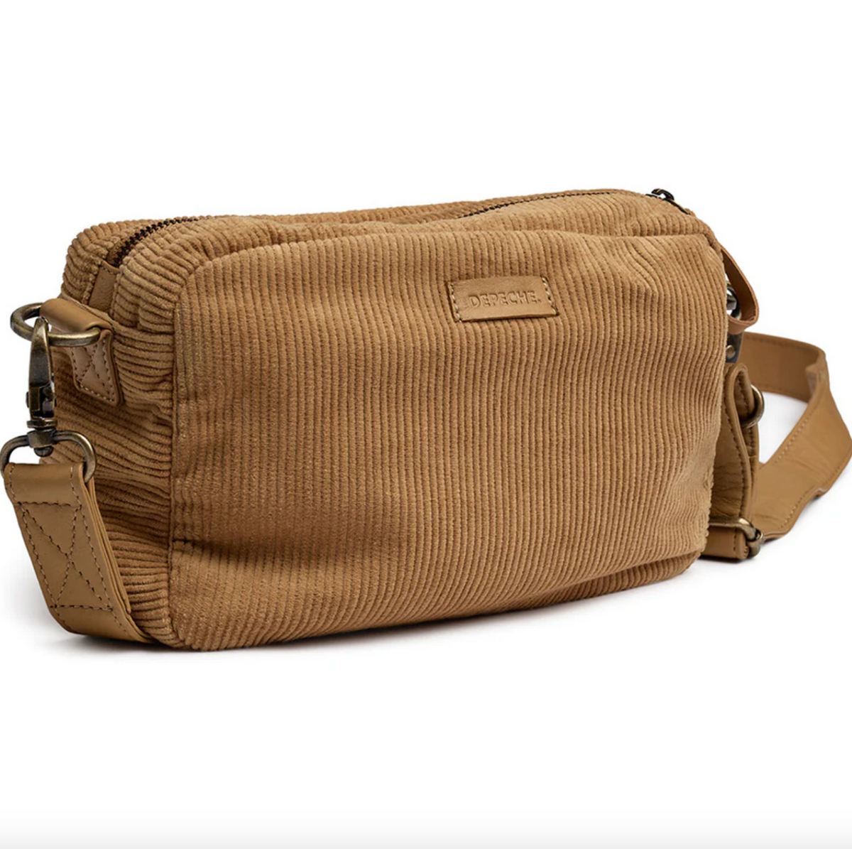 Crossbody Tan fluweel