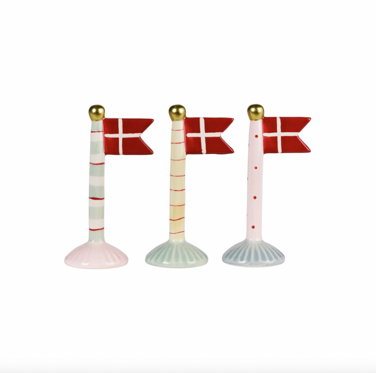 Vlag keramiek - Mix H 14cm