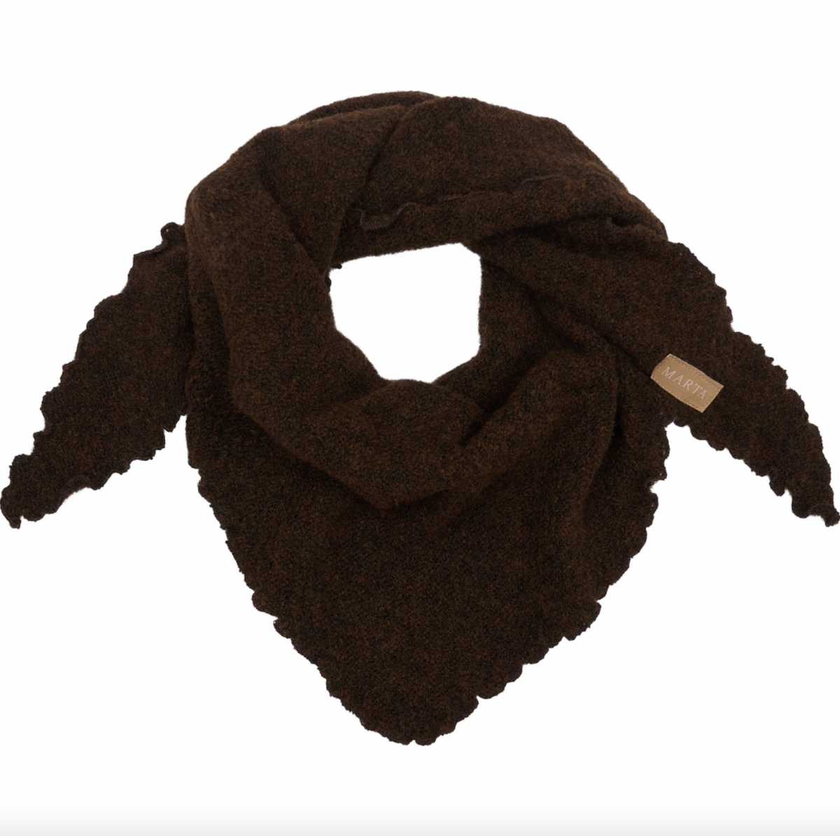 Sjaal Agnete brown