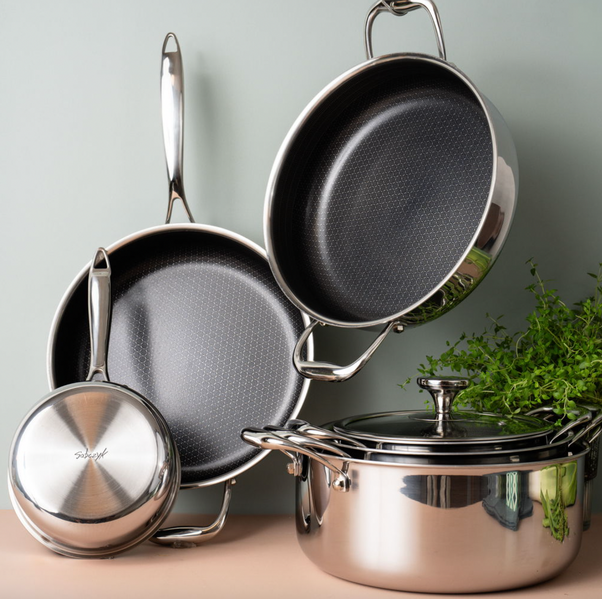 Hybride pan m. deksel Ø20cm