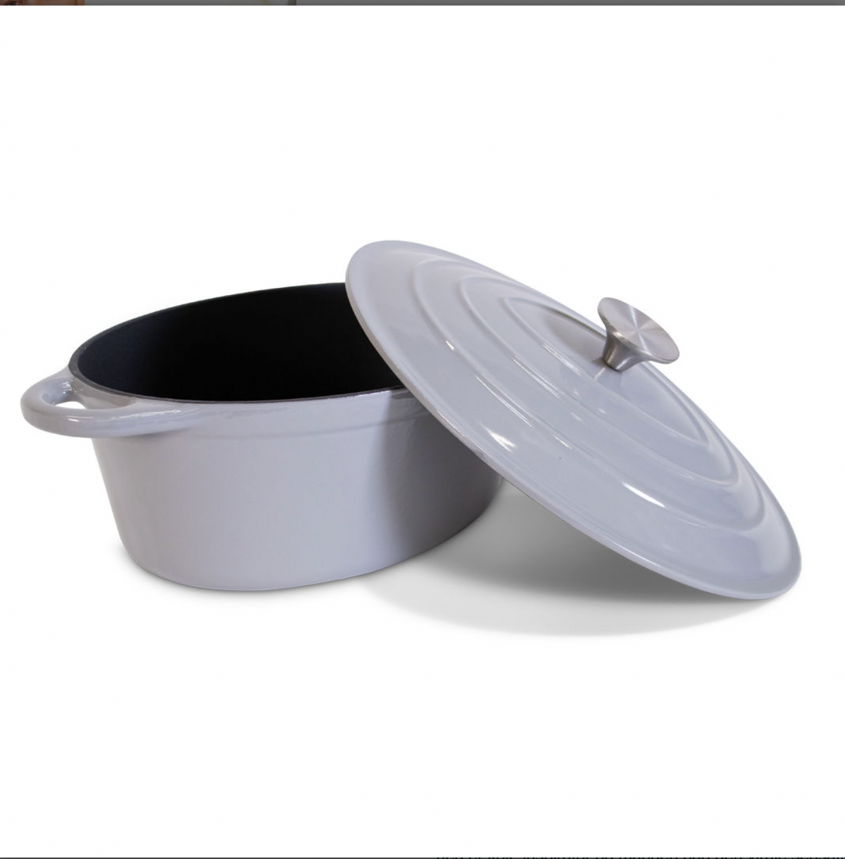 Geëmailleerde gietijzeren ovale braadpan 30x22,5cm