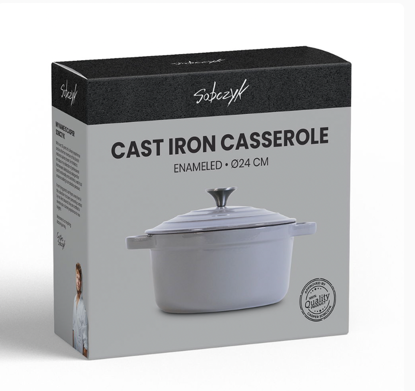 Geëmailleerde gietijzeren braadpan Ø24cm