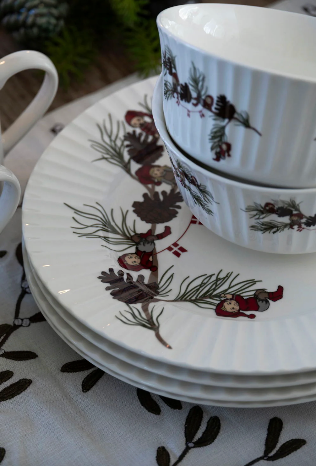 Bord Kerst - Set met 2 stuks