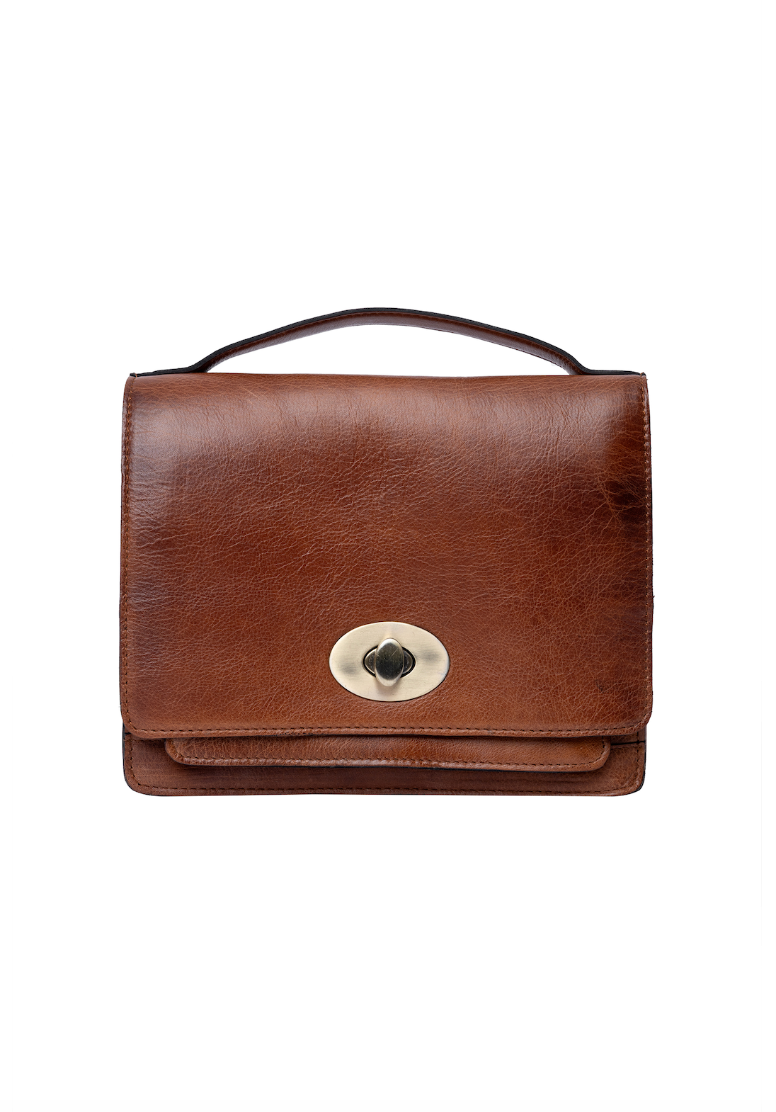 Crossover-tas Walnut Leather – Walnut