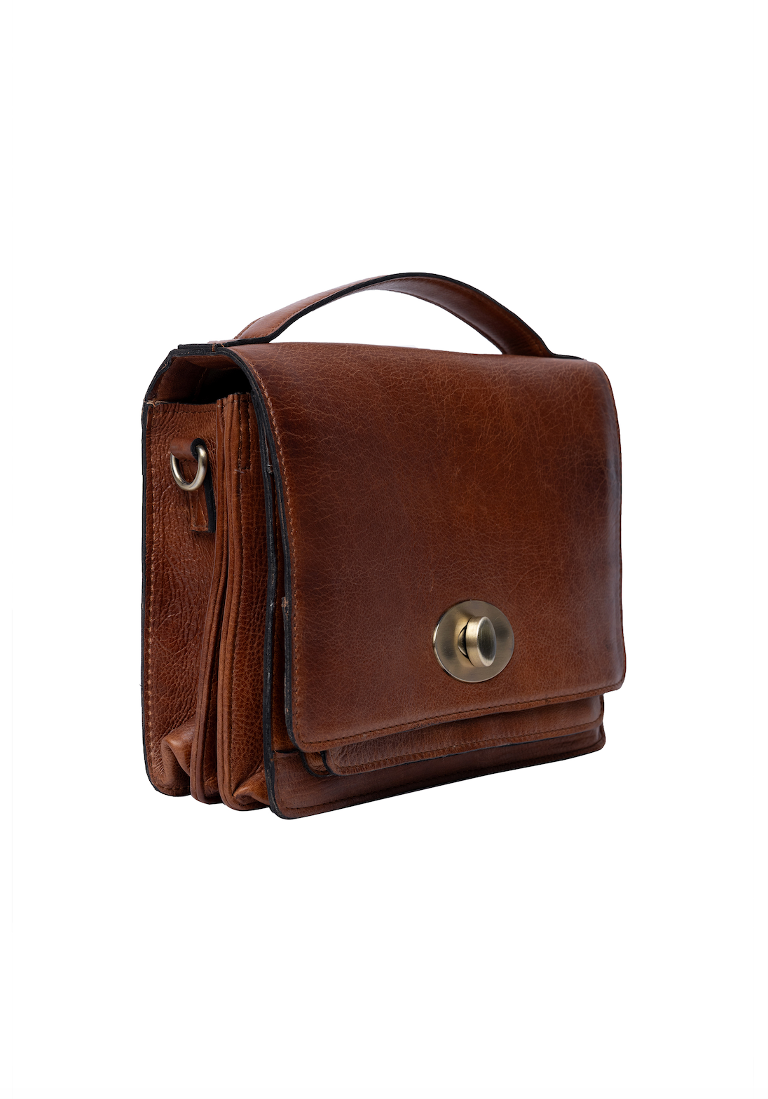 Crossover-tas Walnut Leather – Walnut