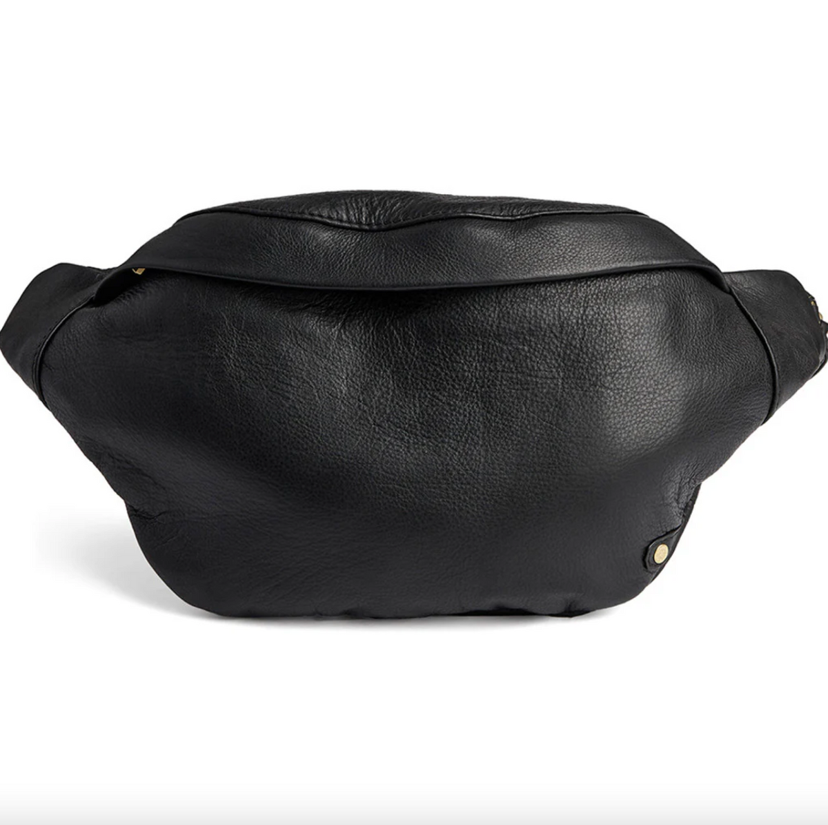 Bumbag met goudkleurige ketting op de schouderriem