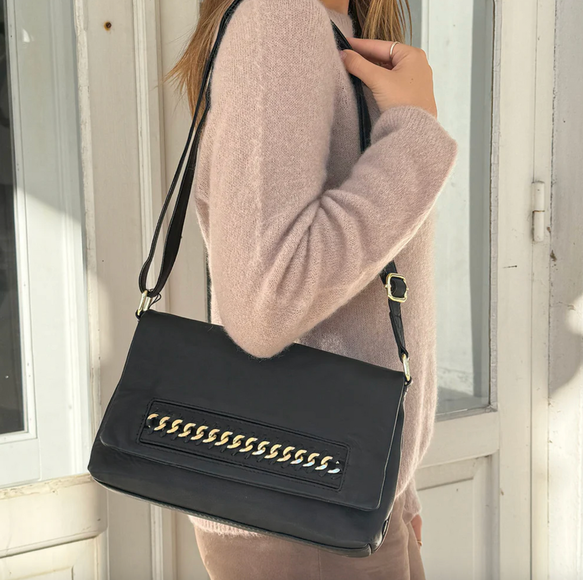 Clutch met gouden ketting - Big