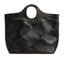 Exclusieve handgevlochten shopper - Black