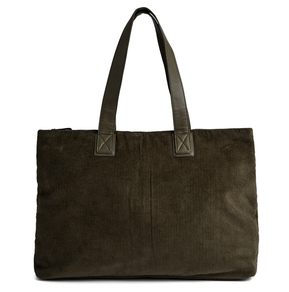 Shopper fluweel - Army