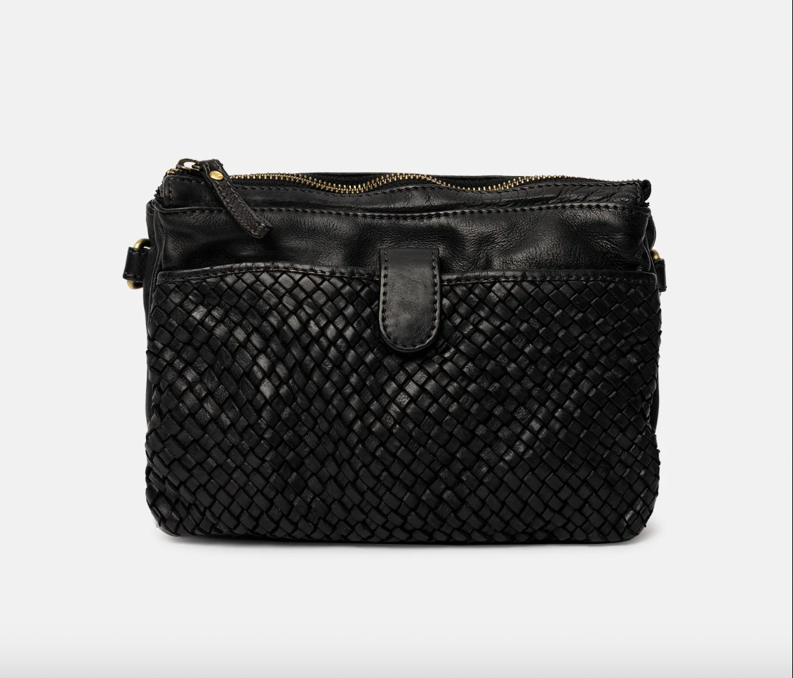Crossbody Marga - Black leather
