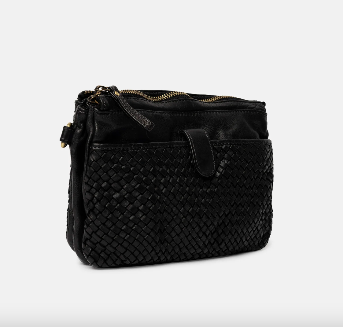 Crossbody Marga - Black leather