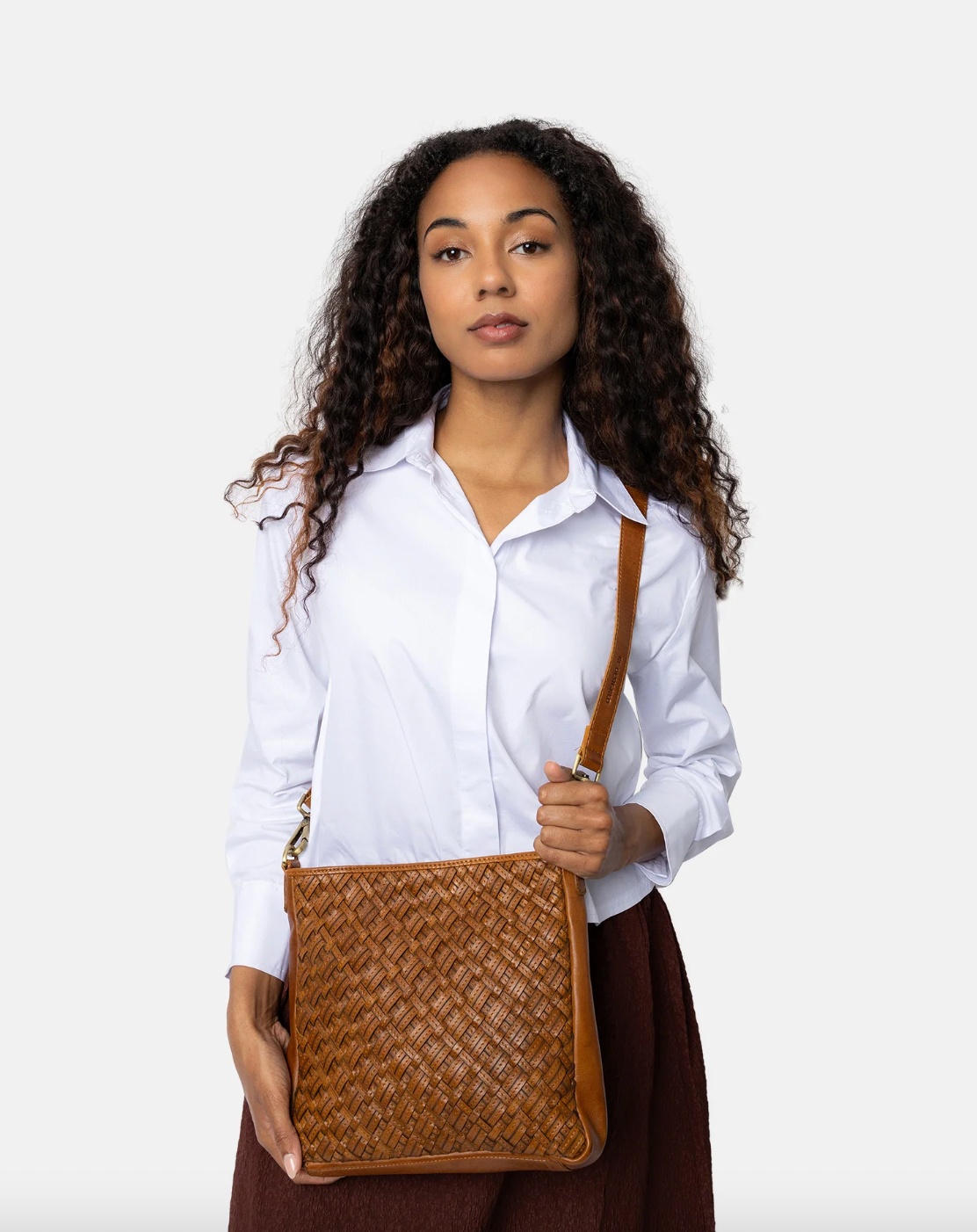Crossbody Mika medium - Cognac