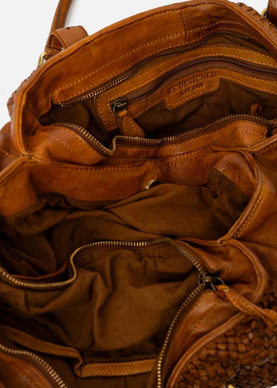 Schoudertas Minea - Cognac