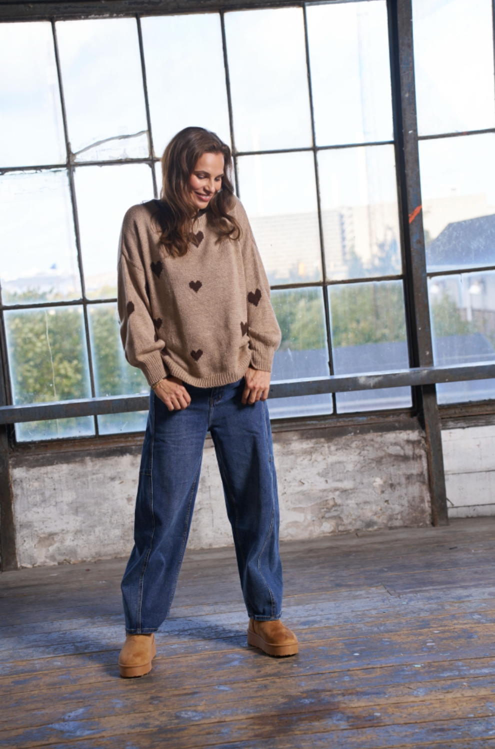 Gebreide Clover Knit - Fango