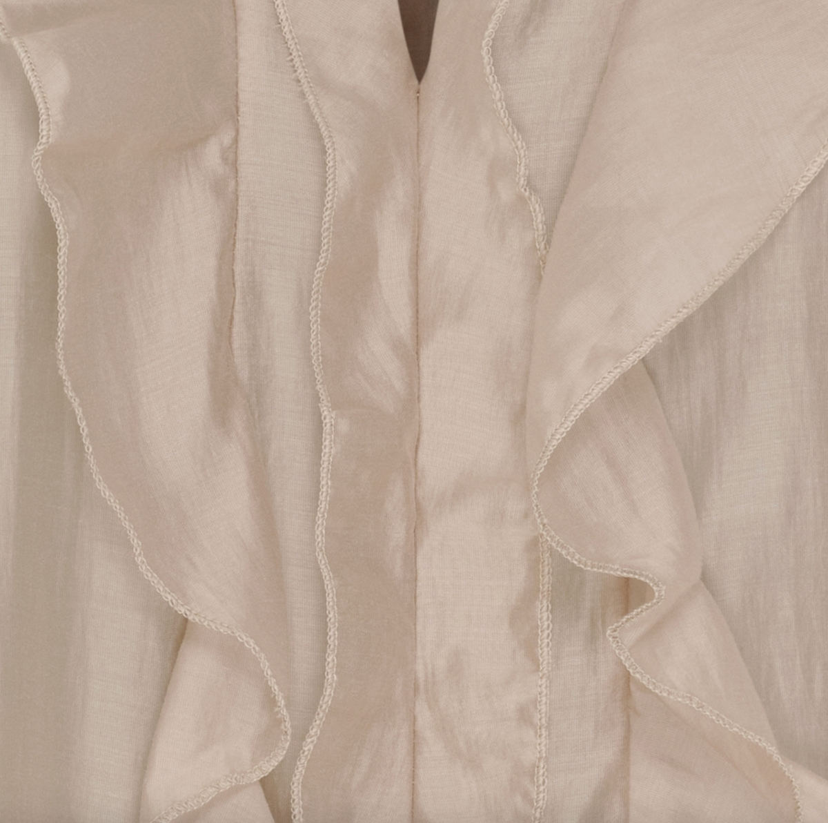 Blouse met overhemdkraag - Naira Moro beige