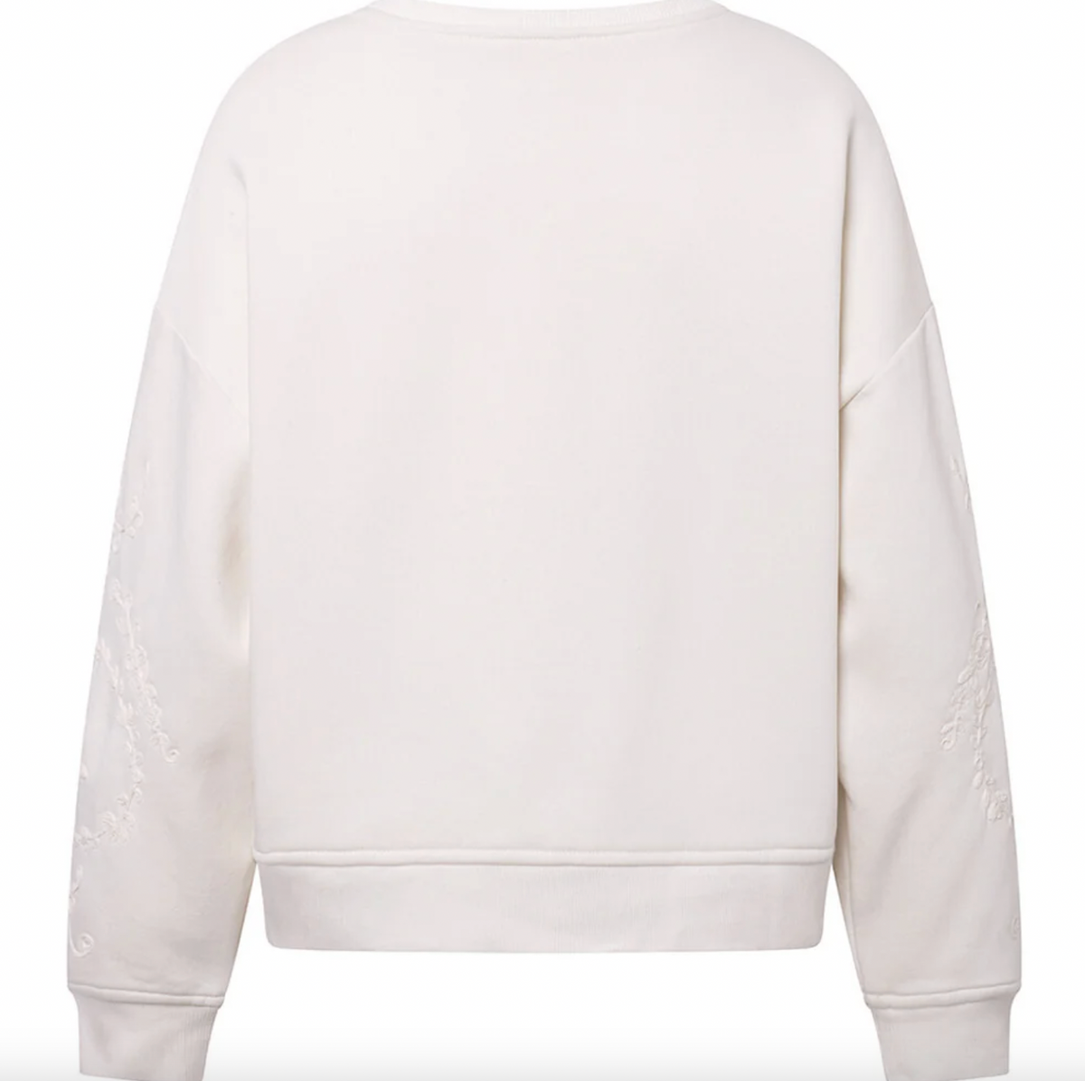 Sweatshirt met borduursel - White oversized