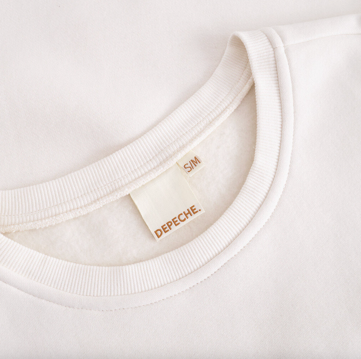 Sweatshirt met borduursel - White oversized