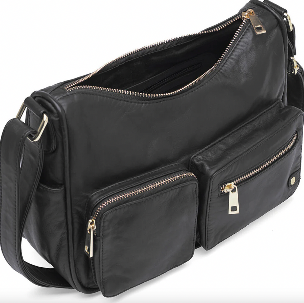 Schoudertas Sienna - Black gold
