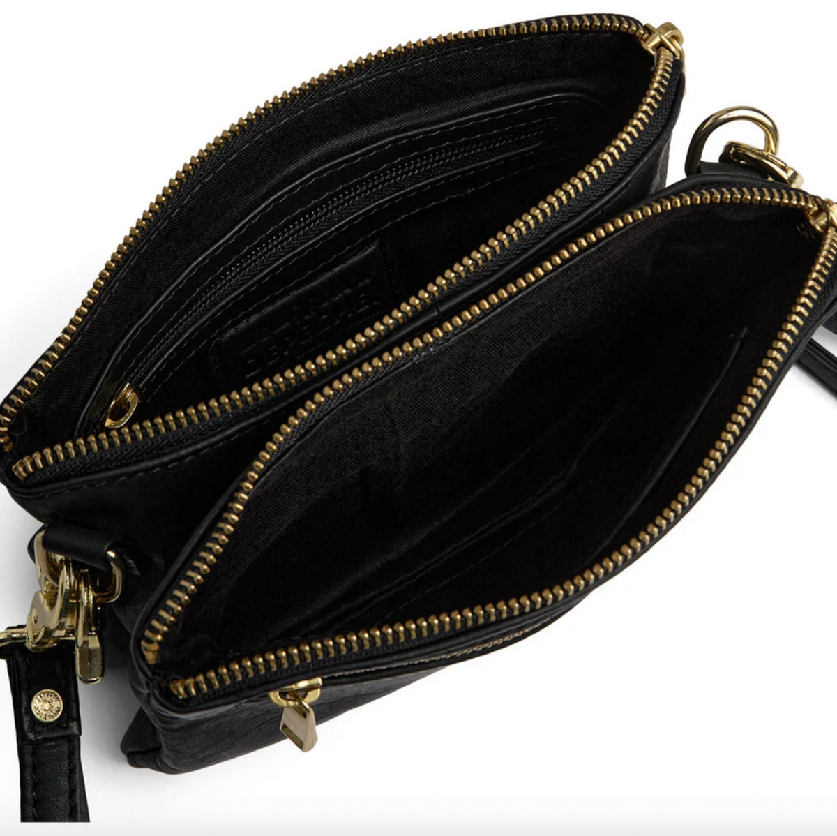 Clutch Selma- Black / gold