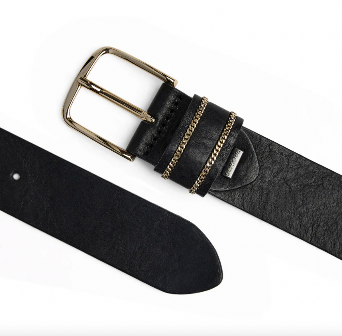 Jeansriem - Black / gold