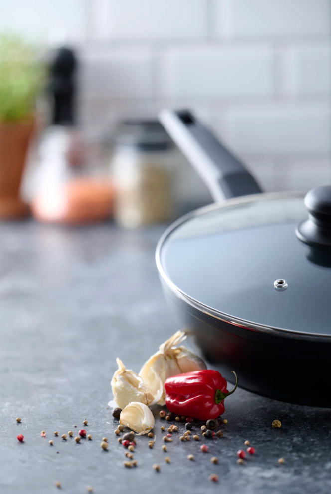 Sauteerpan m. deksel Ø26cm