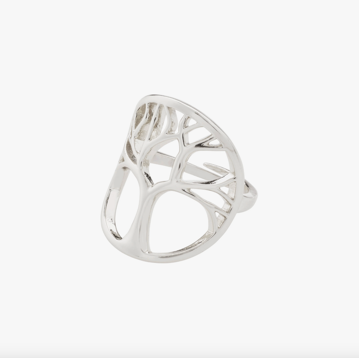 Ring ALIA verzilverd