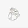 Ring ALIA verzilverd