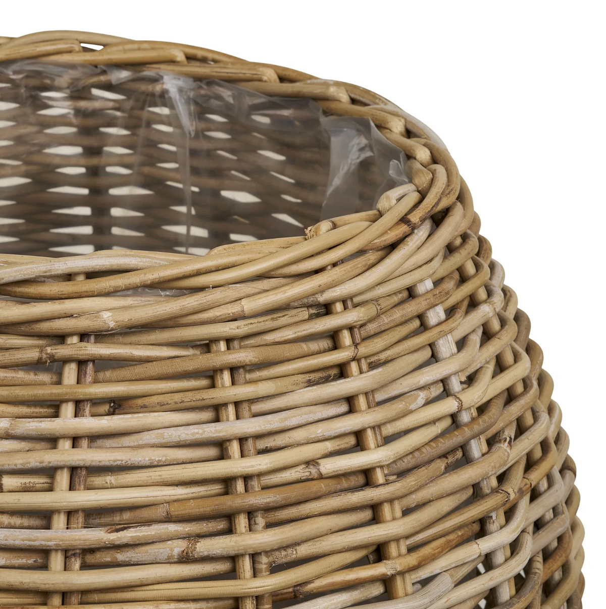 Plantenmanden van natuurlijke rattan - 2 st.