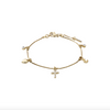 Armband met bedeltjes - verguld