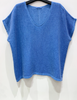 T-shirt Cozy linnenmix - Blue