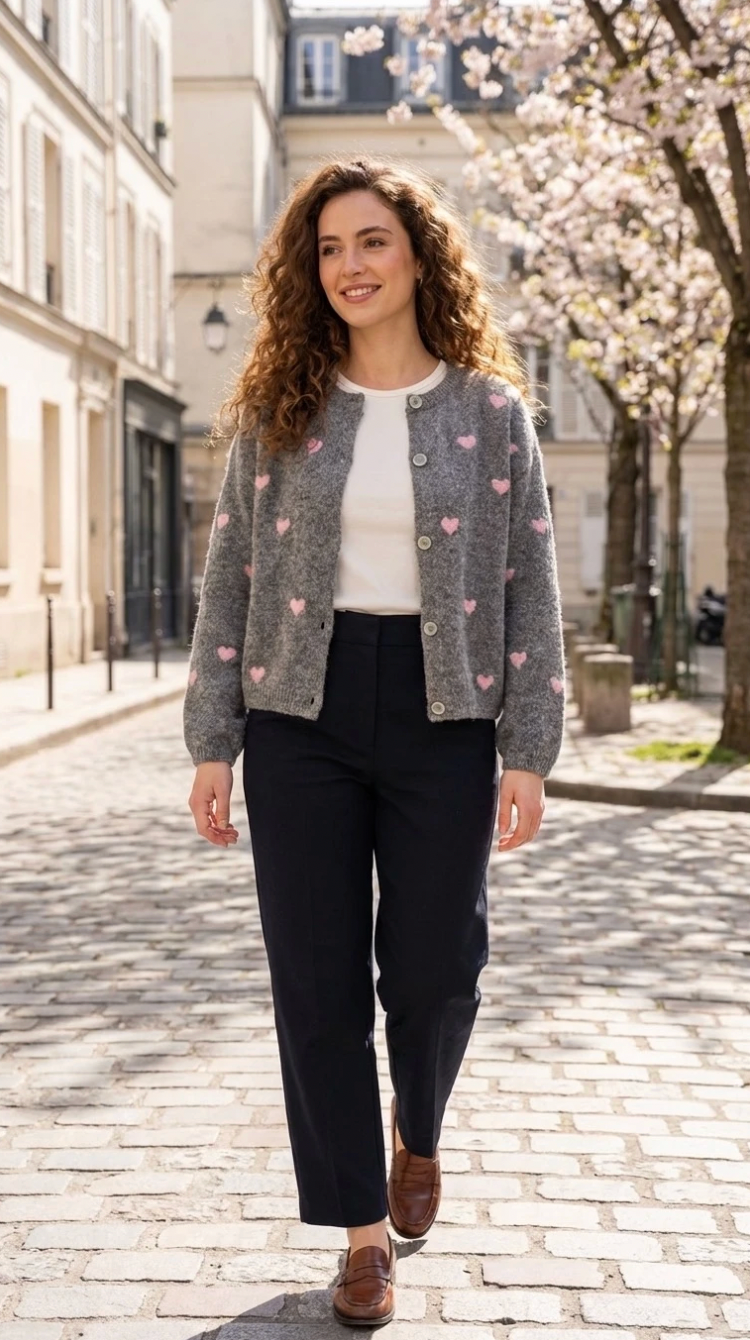 Cardigan Alpaga - Harten