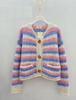 Cardigan pastel gestreept