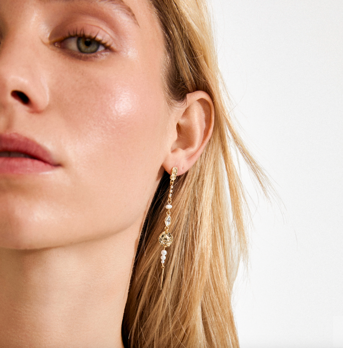 Boho oorbellen verguld