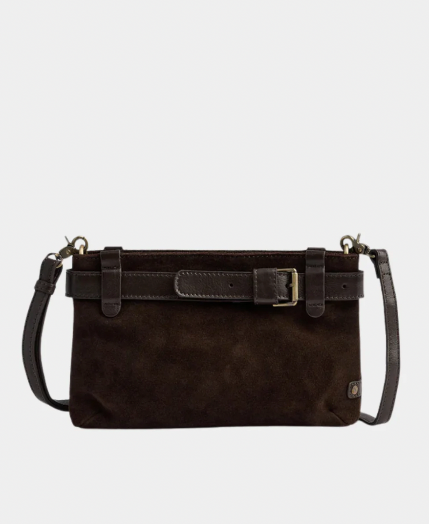 Clutch suède - Chocolate
